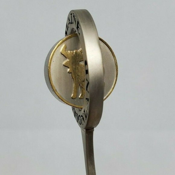 Vintage Maine Vacation Land Bear Moose Spoon - Picture 4 of 8